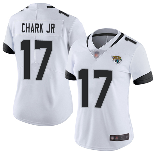 Nike Jacksonville Jaguars #17 DJ Chark Jr White Women Stitched NFL Vapor Untouchable Limited Jersey->women nfl jersey->Women Jersey